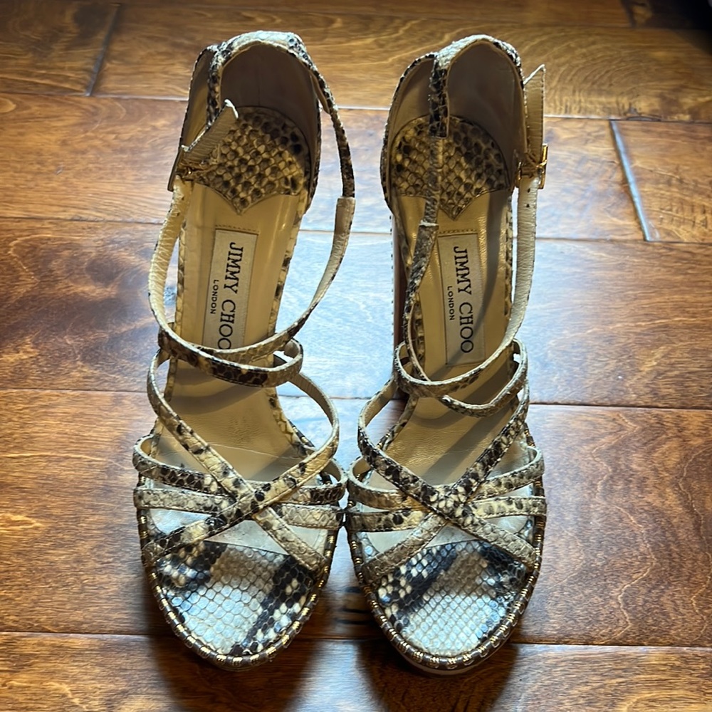 Jimmy Choo Animal Print Sandals